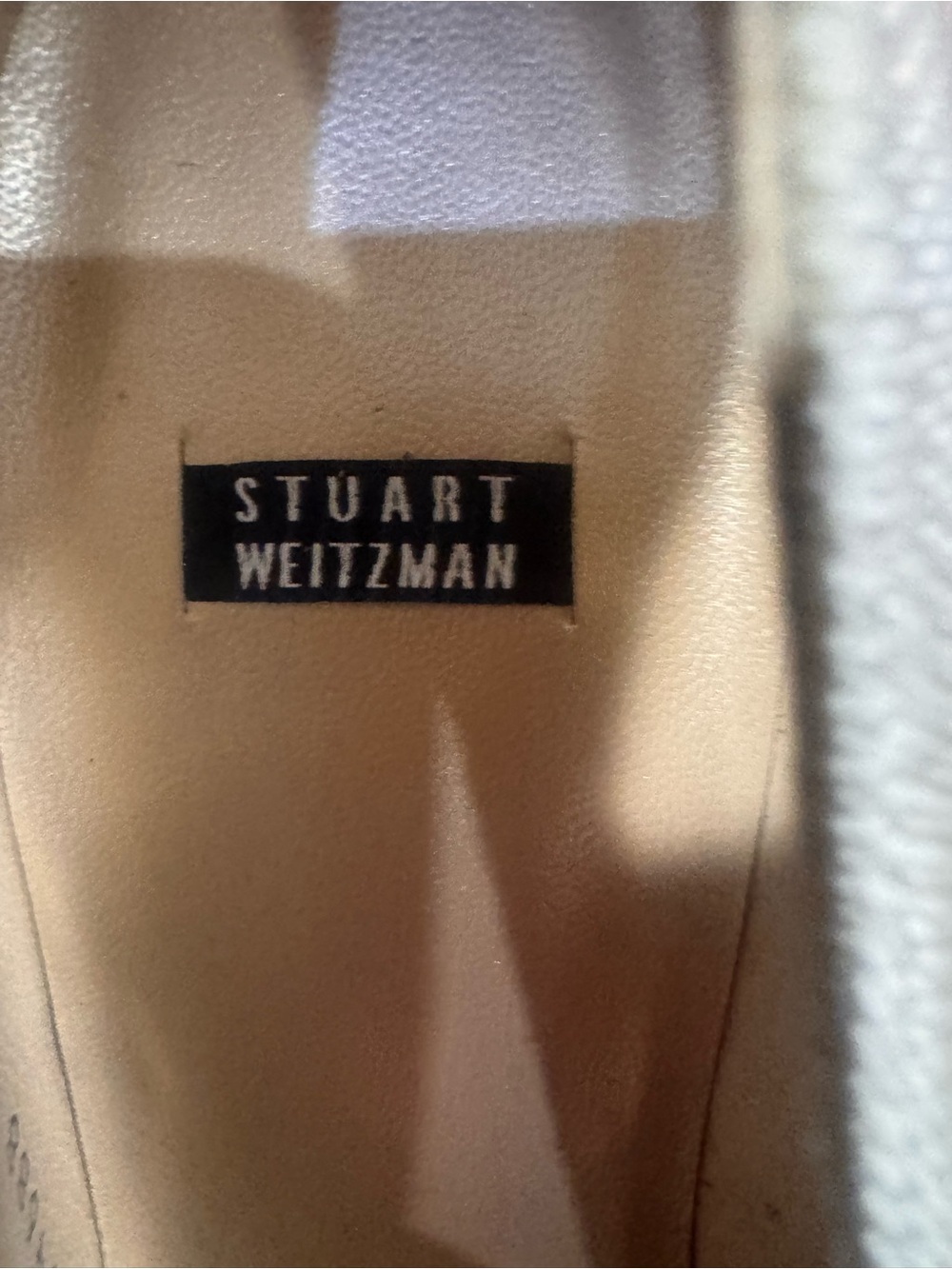 Stuart Weitzman Gold Low Block Heel Pumps - Picture 7 of 8